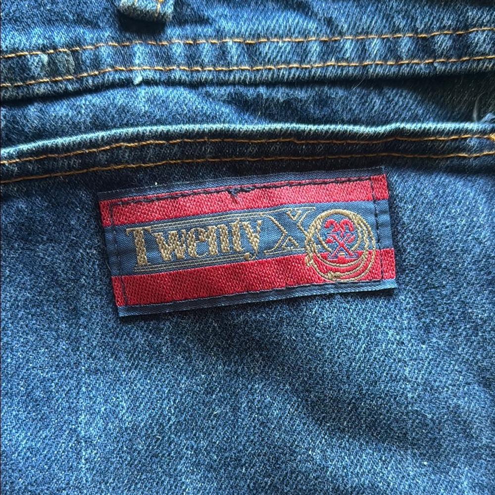 Twenty Men's Denim Jeans with Red Accent